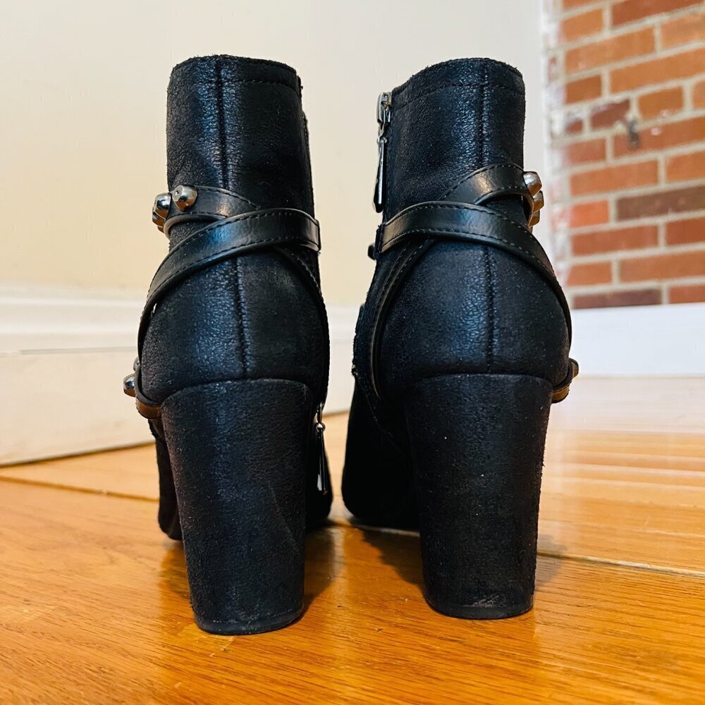 Simply Vera Vera Wang Moto Women's High Heel Ankle Boots Size 8.5 US - Picture 9 of 16